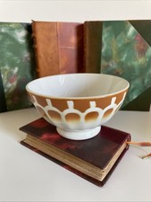 Ancien bol à facettes marron