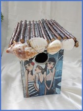 Joli NID NICHOIR OISEAU décor