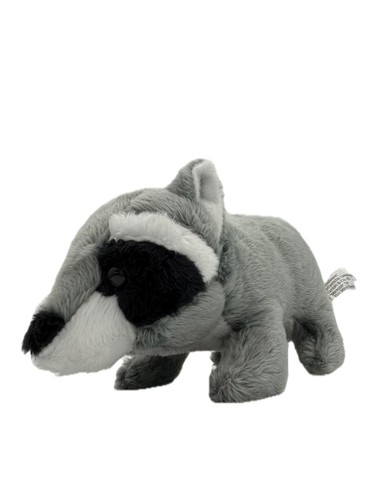 Plush raccoon keychain - raccoon,