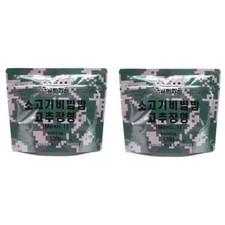 [2 Pack] Korean Army MRE Combat Ration – Beef Bibimbap with Gochujang Sauce 130g
