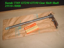 Suzuki TC305 GT250 T250 T305 T350 Shift Shaft Assy NOS 25510-18000 GEAR CHANGE