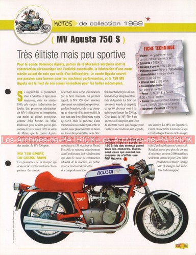 Agusta 750 1969 - mv, bar