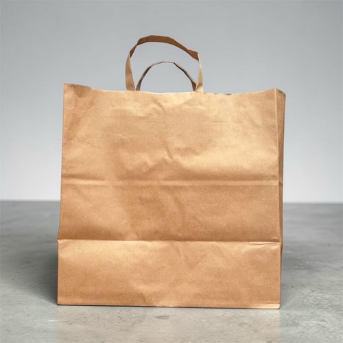 Sac papier kraft - marron, avec
