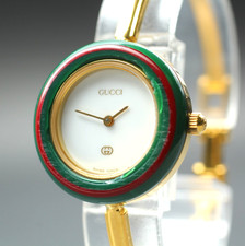 [Near MINT] Gucci 11/12 Change Bezel Sherry Line Quartz Woman's Watch From JAPAN