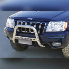 Pare buffles acier inox (avec écrit "Grand Cherokee") pour Jeep Grand Cherokee W