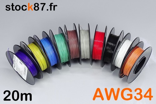 200m awg34 fil - 200m, câblage