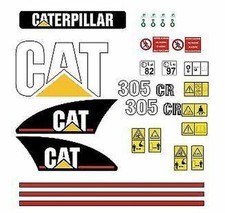 Décalcomanies Compatibles Pour CATERPILLAR 305 CR Kit Adhésif Complet