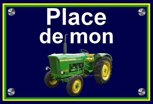 Plaque place mon - place, de