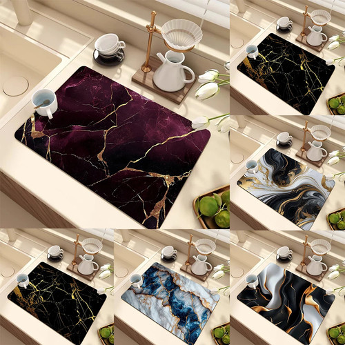 Tapis séchage marbre