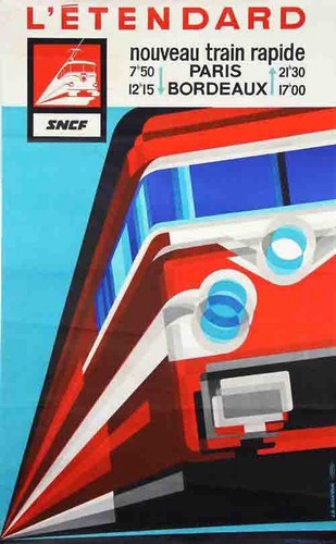 Affiche poster train - train, sncf