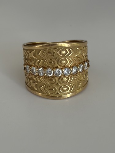 7815 large bague bandeau or - large,