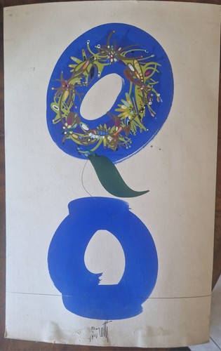 Gouache signée moretti - gouache,