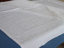 nappe, damas de lin-coton