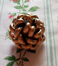 LARGE RESIN AND METAL HAUTE COUTURE BUTTON DIAMETER 2.6 CM