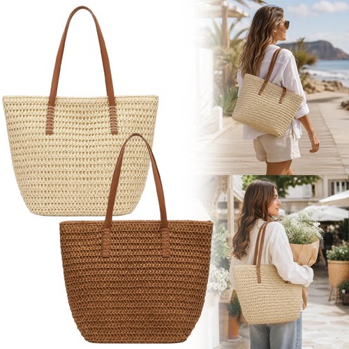 Sac paille femme coton lin - sac,