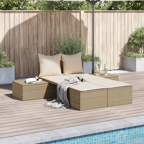 Chaise longue double avec - longue,