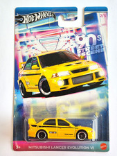 MINIATURE HOT WHEELS 1/64 90S STREET SCENE MITSUBISHI LANCER EVO VI  NEUVE