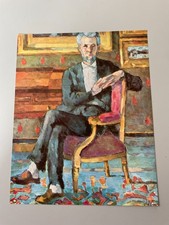 Reproduction painting on paper CEZANNE (late 19th-century) portrait of Choquet