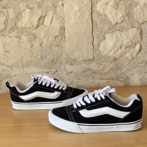 Vans knu skool noir blanc - vans,
