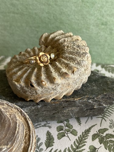 Ancienne bague enfant - bague, rose