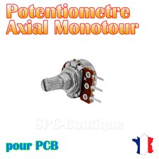 1x Potentiomètre mono linéaire Axial 10KΩ (B10K), pour PCB