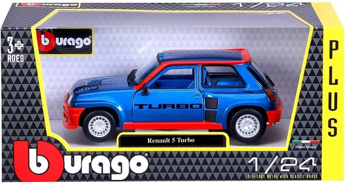 Turbo renault bleue burago - r5,