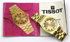 Vintage 1970s Tissot Automatic PR 516 GL Day Date Men's Wristwatch Box & Papers