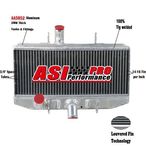 Asi aluminum racing radiator - aluminum,