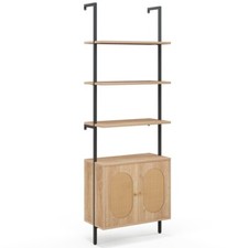 Étagère à Échelle 6 Niveaux Armoire De Rangement Bibliothèque Murale Présentoir