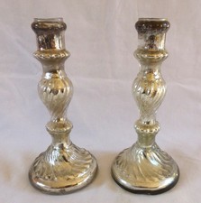 Paire 2 bougeoirs anciens