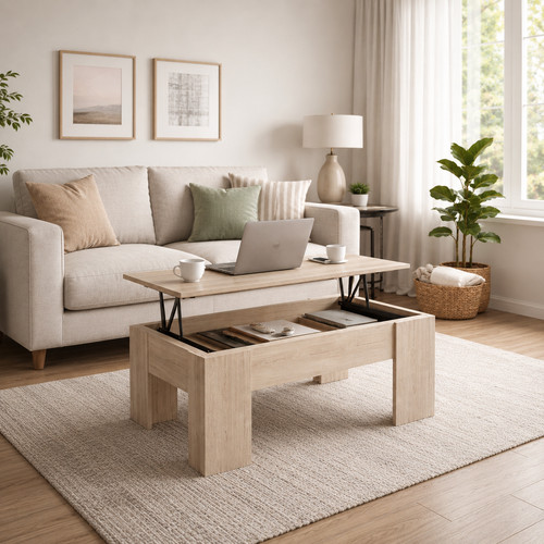 Table basse relevable - , pour
