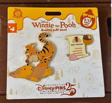 Authentic  2025 Disney Winnie The Pooh Tigger Hundred Acre Wood Pin Series 9/12