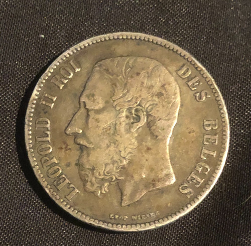 Francs argent belges leopold - belges,