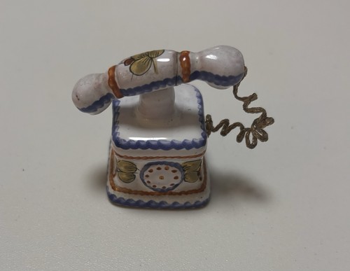 Mini téléphone porcelaine - porcelaine, de