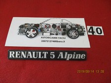 RENAULT R5 ALPINE LOGO STICKER FRIEZE USED BADGE