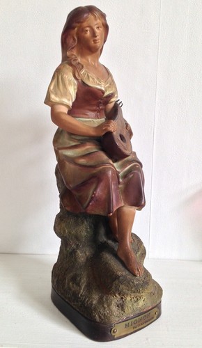 Sculpture terre cuite - cuite, femme