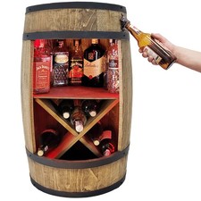 Bar à bouteilles en bois