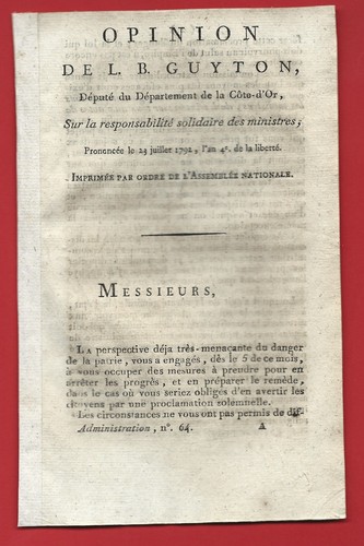 1792 revolution guyton - 1792, de