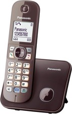 Téléphone Sans Fil Panasonic KX-TG6811GA DECT Fixe, Blocage D'Appels Mocca-Braun