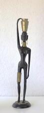 Exquisite Bronze & Brass GIRAFE WOMAN Sculpture Attributed Karl Hagenauer