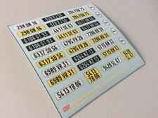 1979-1992 FRANCE LICENSE PLATES 1:18 DECALS - FOR 14 CARS