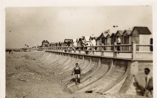 Carte photo plage cabine - carte,