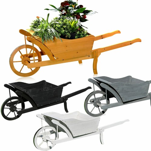 Planter une brouette bois - brouette,