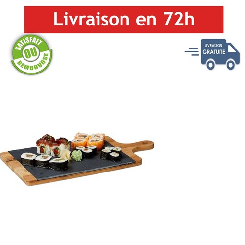 Plateau service bambou - service, en