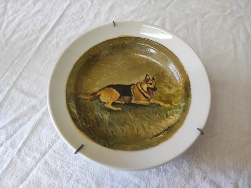 Ancienne assiette décorative - ancienne,