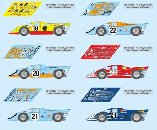 Décal porsche 917k mans - porsche,