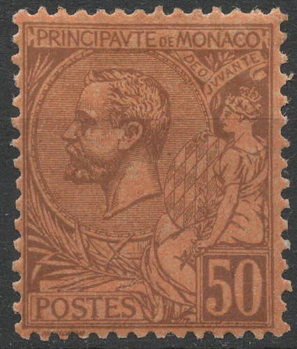 Timbre monaco année 1891 - timbre,