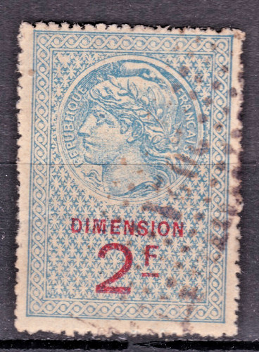 Timbre fiscal france 1918 - timbre,