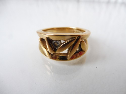 Bague magnifique feuilles - bague,
