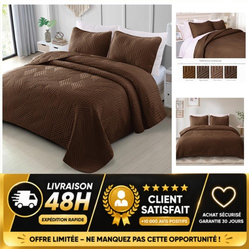 Couvre lit matelassé 220x240 - couvre-lit,